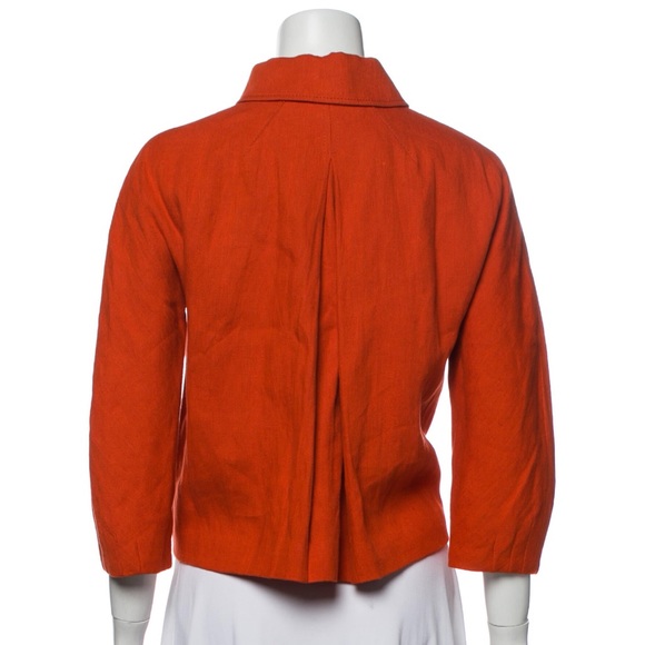 Cute Red short linen jacket - Picture 2 of 4